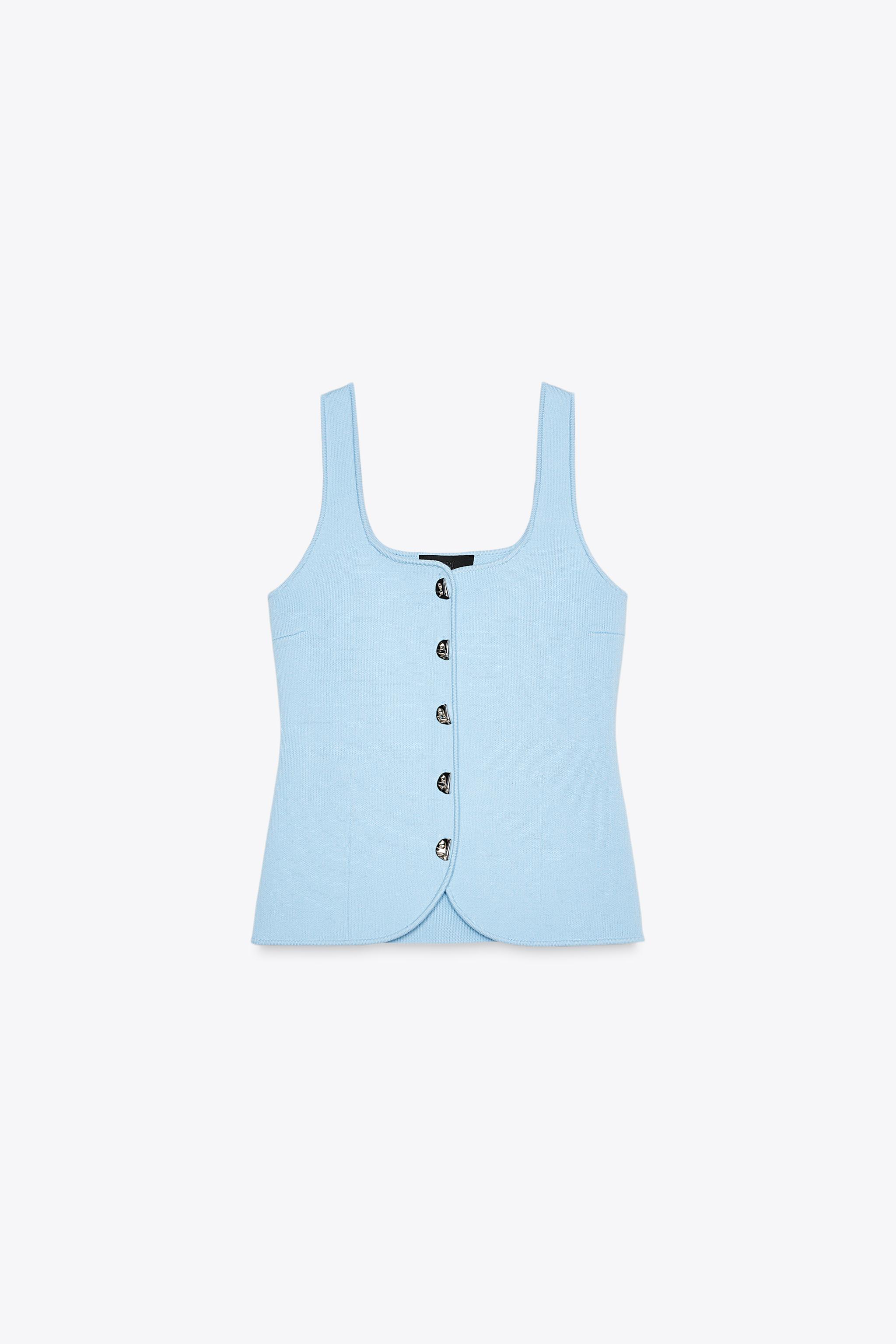 PLAIN KNIT CORSET TOP